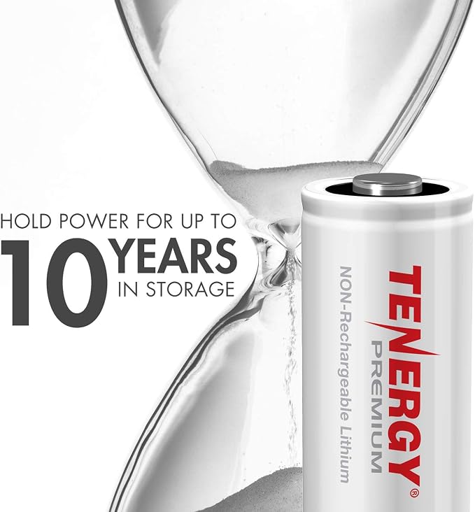 Tenergy Premium 16 Pack NonRechargeable CR123A 3V Lithium Battery, 1600mAh - Image 4