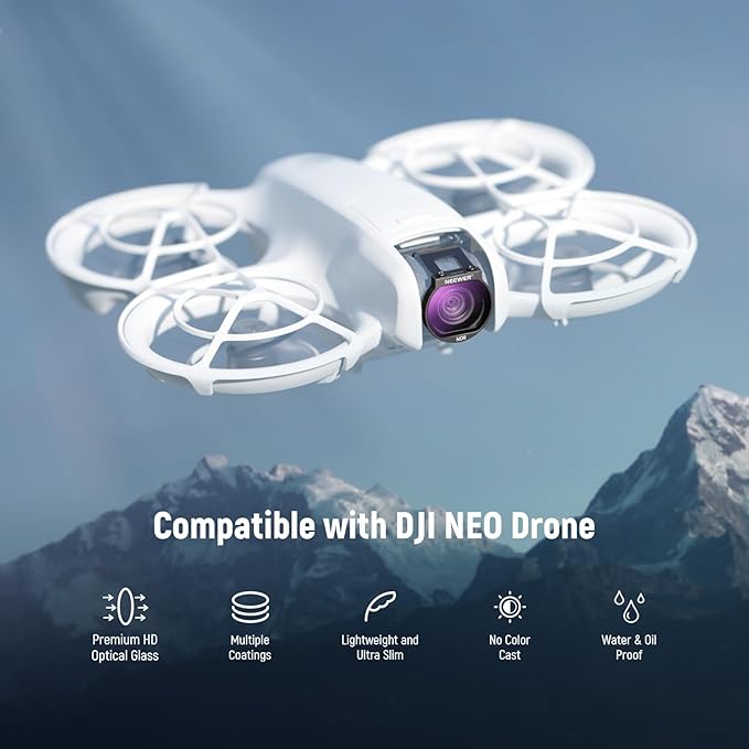 Neewer ND Filter Set for NEO Drone, 3 Pack ND8/ND16/ND32 Neutral Density Drone - Image 2