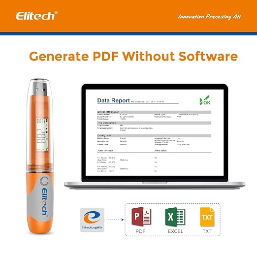Elitech RC-51 Digital Temperature Data Logger USB Reusable 32000 Points - Image 2