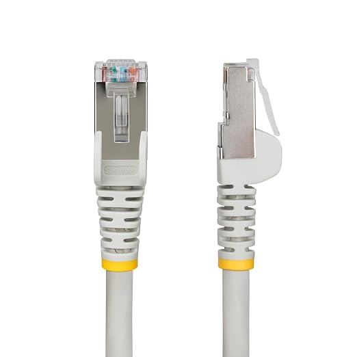 StarTech.com 1ft Gray CAT6a Ethernet Cable, Snagless RJ45, 100W PoE++, 27AWG - Image 2