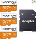 KOOTION 64GB Micro SD Card 3 Pack, U3 High-Speed microSDXC Memory Card by KOOTION