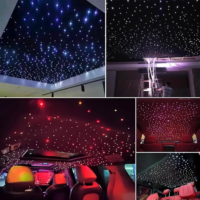 AKEPO Upgraded Twinkle+Music Effect+APP Control Fiber Optic Lights kit - Image 6