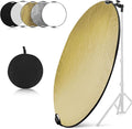 Wellmaking 43Inch/110cm Photography Light Reflector, Portable Foldable 5 in 1 by WELLMAKING