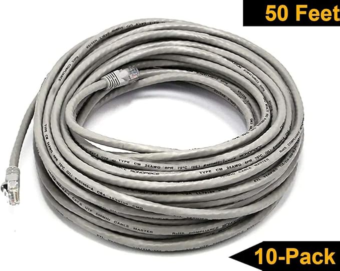 iMBAPrice 10' Cat5e Network Ethernet Patch Cable, 10 Pack - Image 3