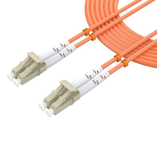 Om1 LC to LC Fiber Patch Cable, 20M/65.6FT Multimode Duplex 62.5/125µm Fiber by lidkew