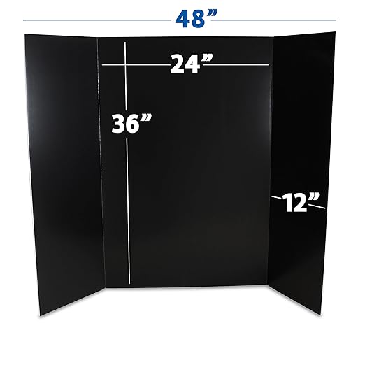 Flipside Products 36” x 48” Foam Project Boards for Presentations, Science Fair, School Projects, Event Displays and Trifold Picture Board - Assorted Colors - 3 Pack