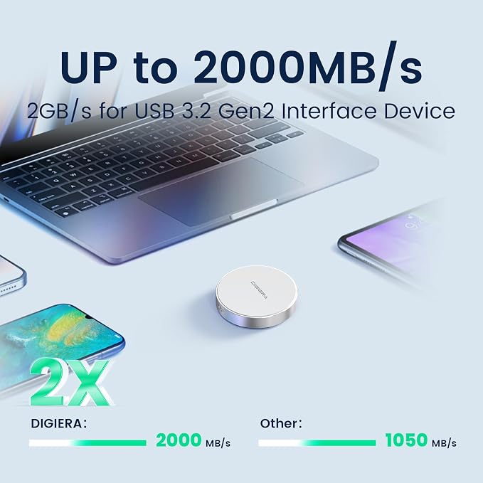DIGIERA 4TB Magnetic Portable SSD, External Solid State Drives - Image 4
