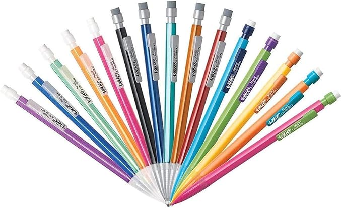 BIC Mechanical Pencils 0.7mm & 0.5mm, #2 EXTRA SMOOTH with Various Color Barrels - Two Assorted Sizes, 80 Pack