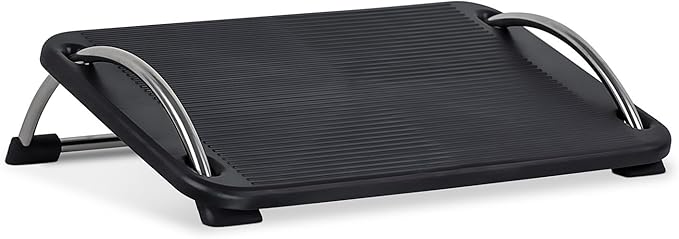 Mount-It! Tilting Footrest Under Desk | Ergonomic Office Foot Rest Adjustable | Computer Desk Foot Support | Large Platform Elevated Office Footrest