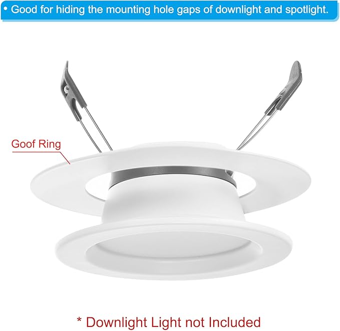 PATIKIL 4" ID 5.5" OD Light Trim Ring - Image 3
