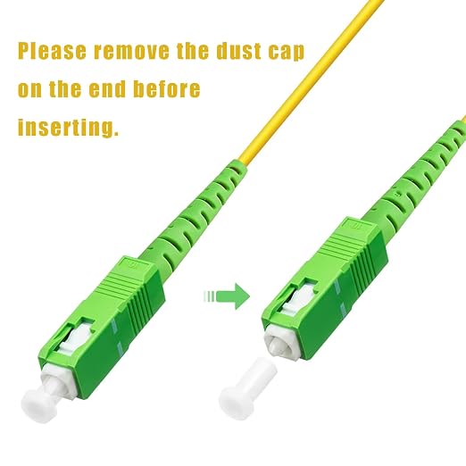 20Pack - 2m SC/APC to SC/APC Fiber Optic Internet Cable, Single Mode Patch Cable - Image 5