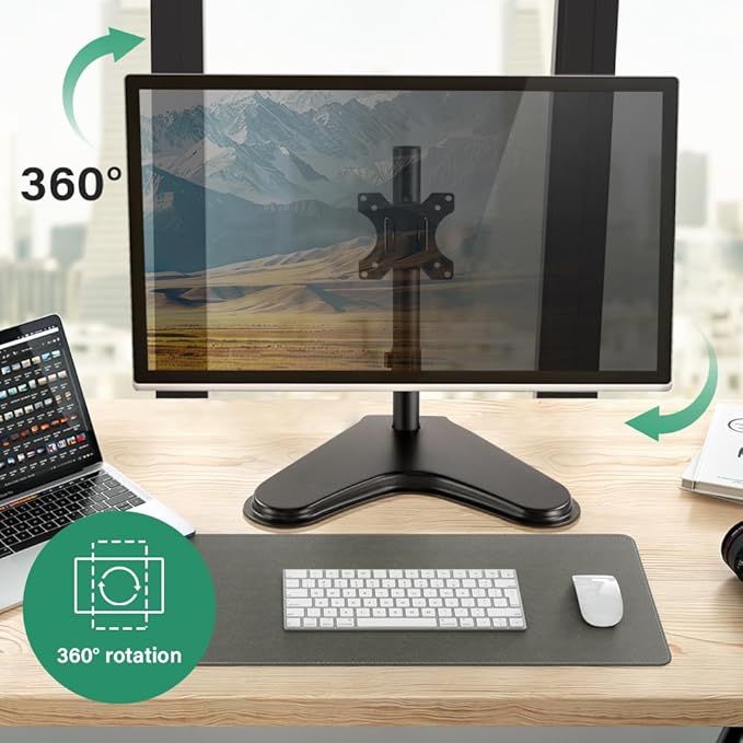 FURWOO Adjustable Tvstand Single Computer Monitor Riser for 13'' to 32'' Screen,75x75mm,100x100mm