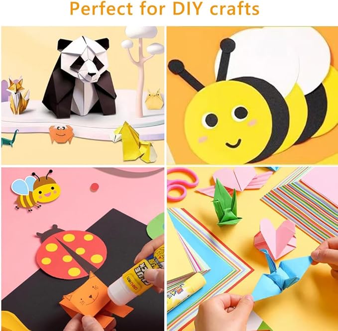 A4 Origami Paper Magenta 100 Sheets, 8.27×11.7 inch Double Sided Color Easy Fold Big Origami Paper A4 Colored Copy Papers Thin 70gsm for Beginners, DIY handwork Art Craft Projects (210 x 297 mm)