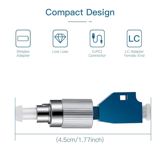 2Pcs Visual Fault Locator Fiber Adapter, Fiber Optic Connector, Single Mode - Image 2