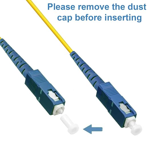 FLYPROFiber- 0.5M/1.6ft OS2 SC/UPC to SC/APC Fiber Internet Cable, Single Mode - Image 5