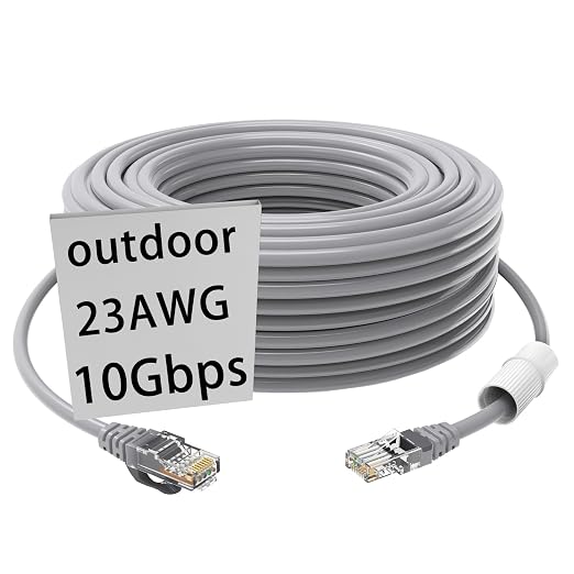 cat 6 ethernet Cable 100 ft Heavy Duty Internet Cable CAT5e/CAT6 poe Cable cat6 by GWFIBER
