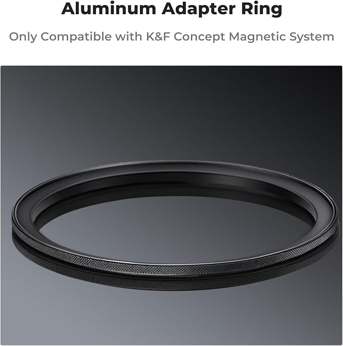 K&F CONCEPT 55-77mm Magnetic Filter Adapter Ring, - Image 4