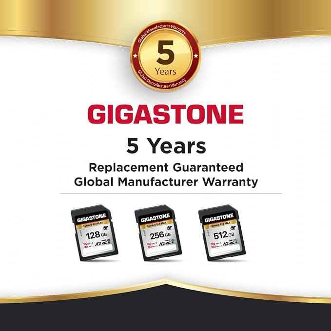 【5-Years Data Recovery】 GIGASTONE 128GB SD Card, 4K Camera Pro MAX, UHS-I A2 4K - Image 8
