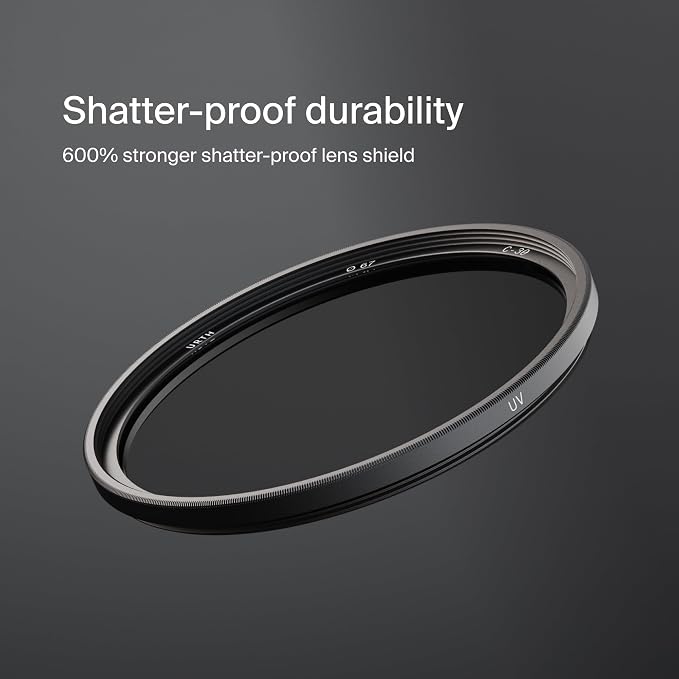 Urth 58mm UV Lens Filter — 30-Layer Nano-Coated, HD Optical Glass UV Camera - Image 2
