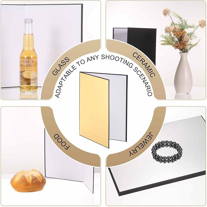 2Pcs 17"x11" Light Reflector 3 in 1 Photography Reflector Cardboards, Foldable - Image 5