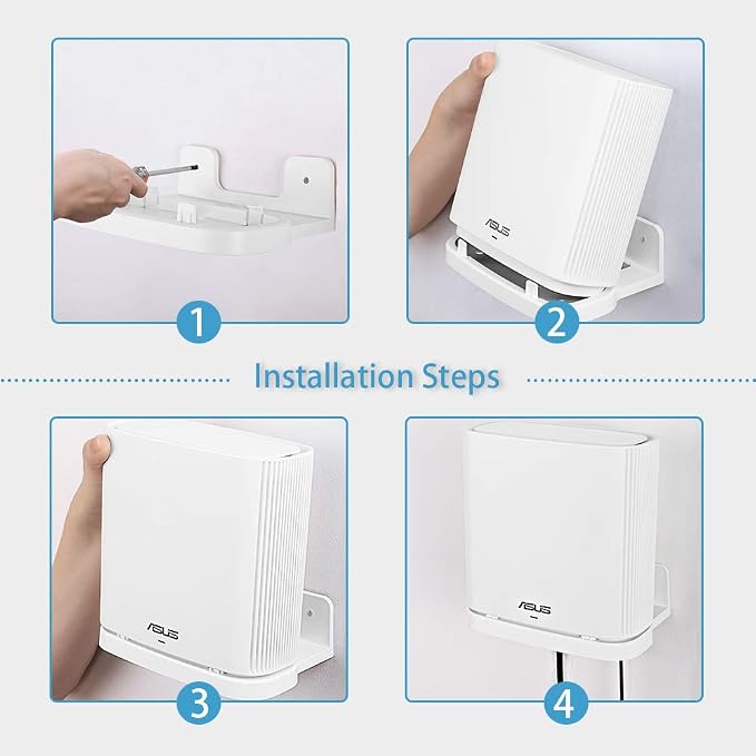 Wall Mount Holder for ASUS ZenWiFi AX AC Whole-Home Tri-Band Mesh System WiFi 6 - Image 4