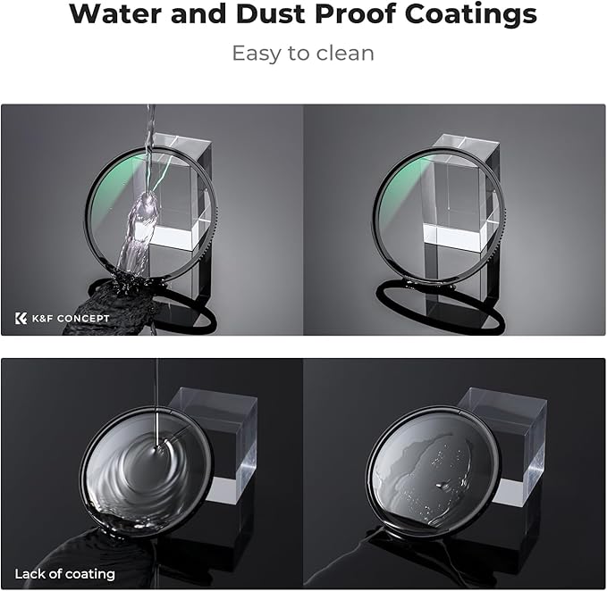 K&F CONCEPT 95mm MC UV Protection Filter Shockproof Tempered Optical Glass - Image 6
