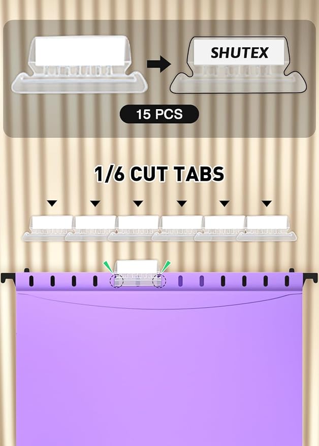 Extra Capacity Legal Size Hanging File Folders,12 Pack Reinforced Plastic Hanging Folder, Heavy Duty 2 Inch Expansion, Filing Cabinet Folders for Bulky Files, Medical Charts, Colorful