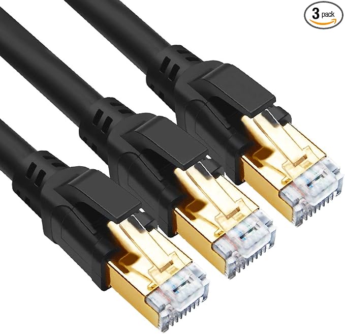 Yauhody CAT 8 Ethernet Cable, 6ft Ultra High Speed 40Gbps 2000MHz SFTP CAT8 by Yauhody