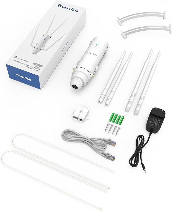 WAVLINK AC1200 Outdoor WiFi Range Extender, Weatherproof Dual Band Outdoor - Image 9
