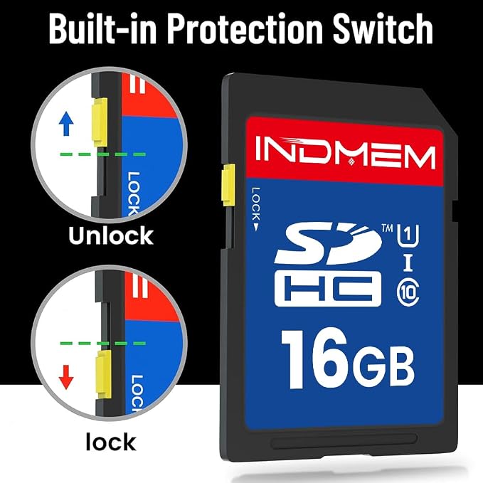 16GB SD Card, C10 SDHC UHS-I Memory Cards U1 Class 10 High-Speed Full 4K HD - Image 6
