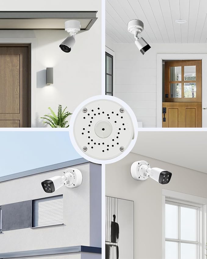 Metal Universal Bullet Security Camera Junction Box, Aluminum Mount Bracket Base - Image 8