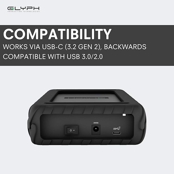 Glyph BlackBox Pro External Hard Drive 7200 RPM, USB-C (3.1,Gen2) (16TB)