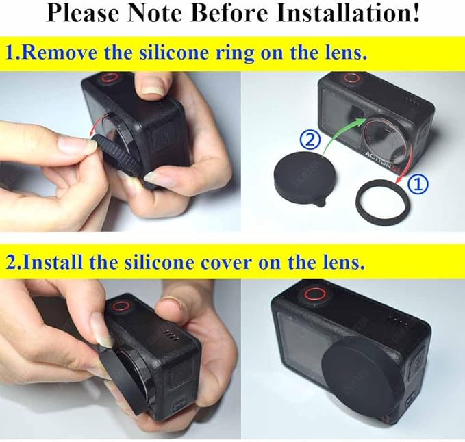 ULBTER Screen Protector for DJI OSMO Action 5 Pro Camera + Lens cap Cover - Image 3