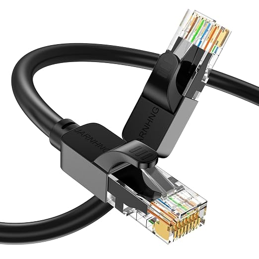 Cat 6 Ethernet Cable 3 ft, Indoor/Outdoor High Speed 10Gbps Internet Cable by Unknown