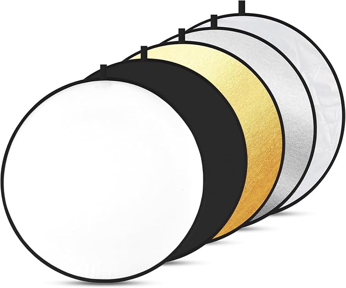 5-in-1 Light Reflector 43 Inch/110 cm Photography Diffuser Collapsible Portable by Kalofaye