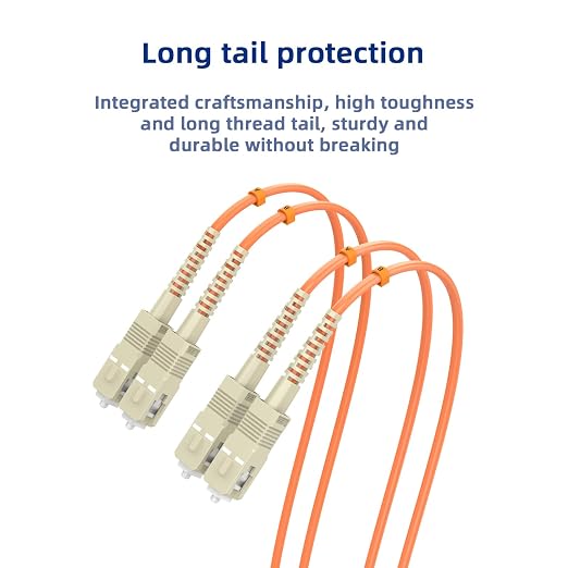 OM1 SC/UPC to SC/UPC Fiber Patch Cable 10M/32.8FT Multimode Duplex 62.5/125μm - Image 5