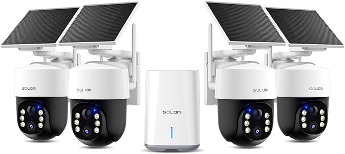 SOLIOM Security Cameras Wireless Outdoor, 4K Ultra HD by SOLIOM