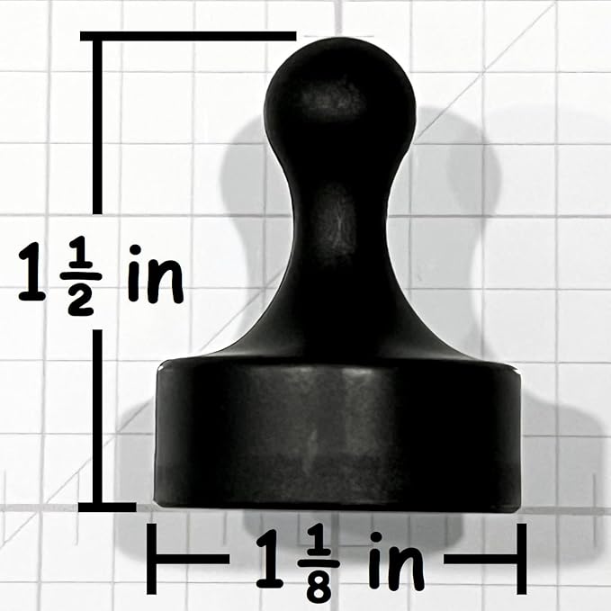 GLASSBOARD STUDIO Powerful Neodymium Magnets, Pawn-Shaped - Strong Fridge/Refrigerator and Whiteboard Magnet, Ideal for Office, Kitchen, Crafts - Rare Earth, Heavy Duty (8, Meadow Lilac)