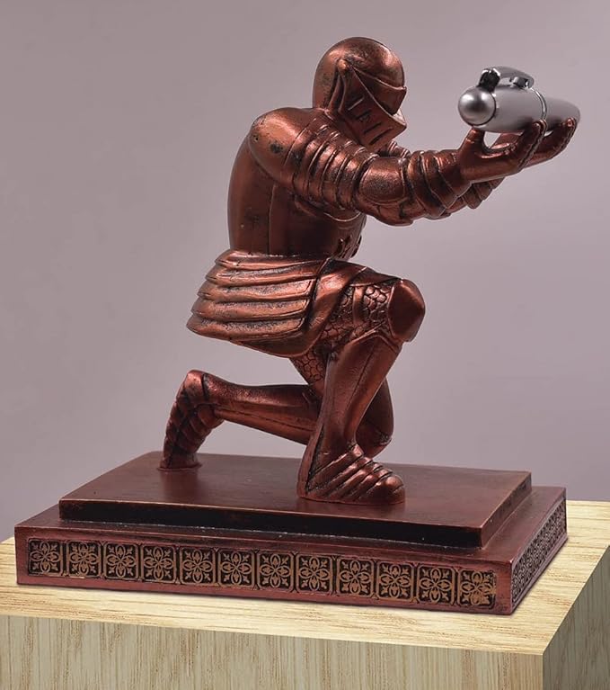 Executive Knight Pen Holder with a Pen Personalized Desk Accessories Decor Home Office Cool Pen Stand Red