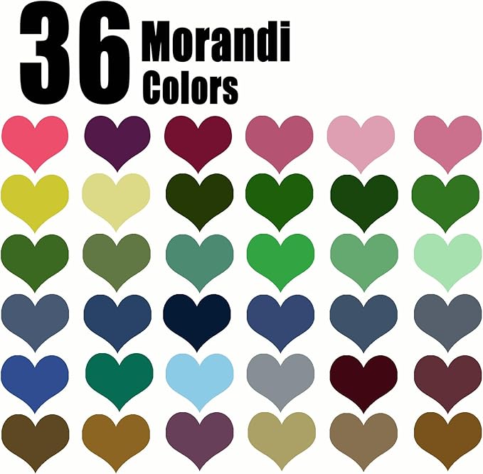 Morandi Gel Pens for Coloring Book,72 Color Gel Pens Set including 24 Color Gel Pen with 48 Refills,40% More Ink Colored Gel Pens for Drawing, Doodling, Scrapbook, Journaling