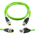 M12 4 Pin to RJ45 Shielded Cable Assembly, Industrial Field-wireable M12 4 Pin by Lonlonty