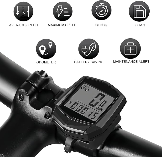 Bike Computer, Bike Speedometer and Bicycle Odometer Waterproof Cycling/Cycle - Image 2
