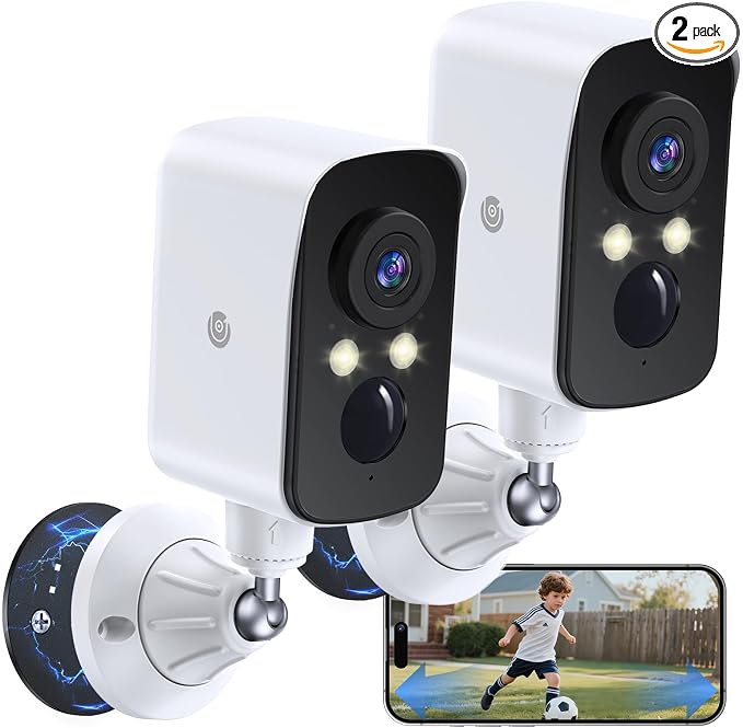 360° View Wireless Outdoor Security Camera, No Subscription Free 7-Day Cloud/SD by Proectwhatmatters