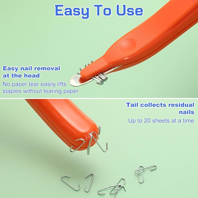 24 Pcs Magnetic Staple Remover Bulk Staple Remover Puller Removing Pen Operation Christmas Tool Gifts Rubberized Office School Gift(Bright Color)