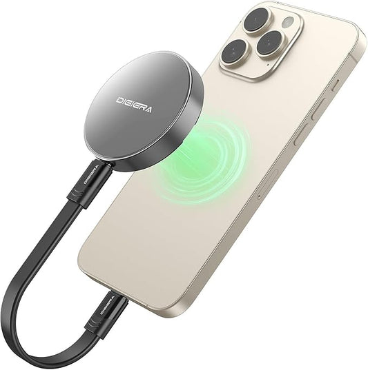 2TB Magnetic Portable SSD, External Solid State Drives with USB-C 3.2 Gen 2x2, Speed Up to 2000MB/s, Compact & Durable, Compatible with iPhone 15/16 Series and Other USB-C Devices, Grey