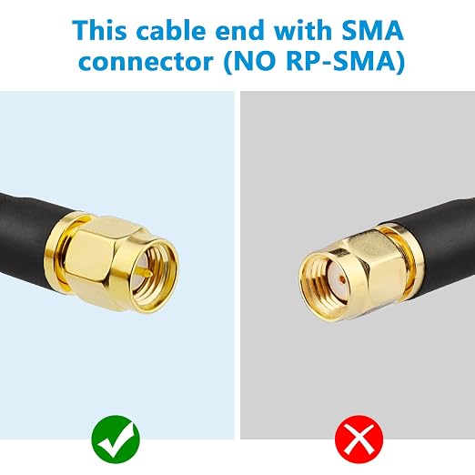 MOOKEERF KMR240 SMA Male to SMA Male Coaxial Cable 50 ohm Coax Ultra Low Loss - Image 5