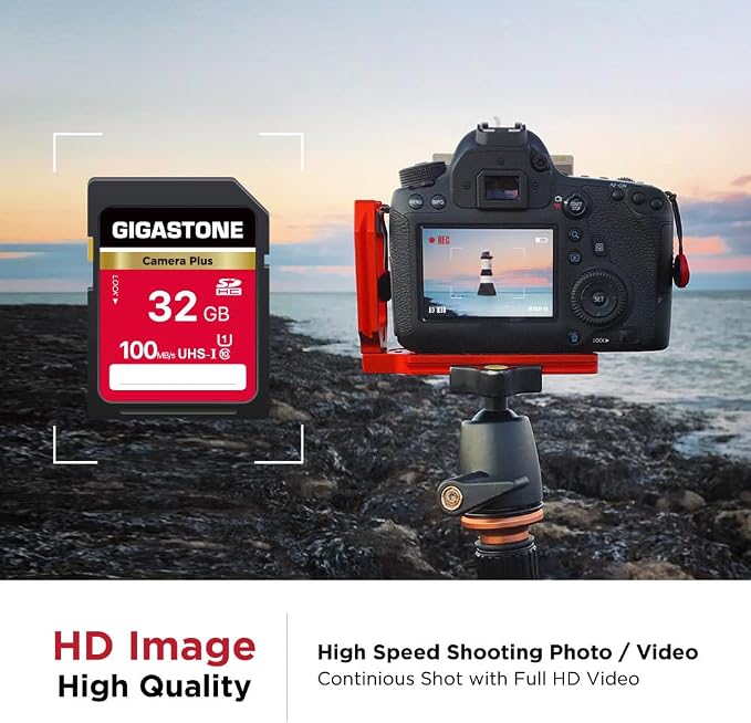 GIGASTONE 32GB SD Card, Camera Plus, UHS-I U1 Class 10 SDHC Memory Card Full HD - Image 4