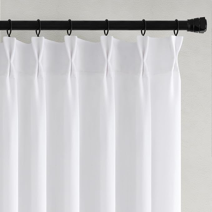 Memory Trained Pinch Pleated Curtains 105 Inches Long, Viral Linen Pinch Pleat - Image 6