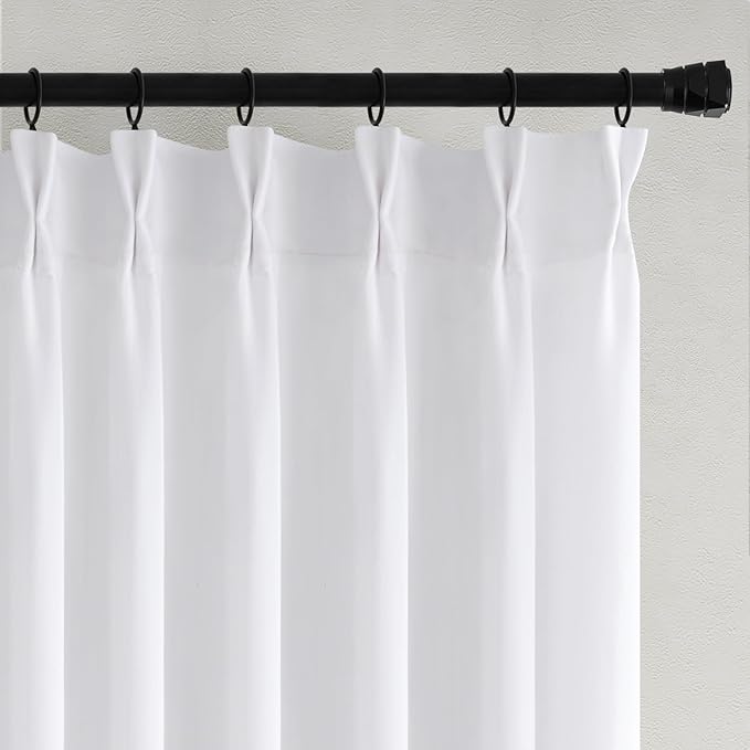 Memory Trained Pinch Pleated Curtains 86 Inches Long, Viral Linen Pinch Pleat - Image 6