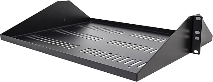 StarTech.com 2U Server Rack Shelf, Center Mounted Universal Vented Rackmount by StarTech